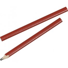 Timmermanspotlood ovaal rood 175 mm