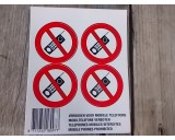 Verboden te bellen Stickers.