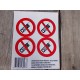 Verboden te bellen Stickers.