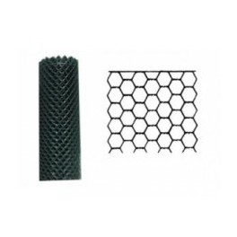 Zeskant Gaas Groen 500x13x1.0  Lengte 10Meter