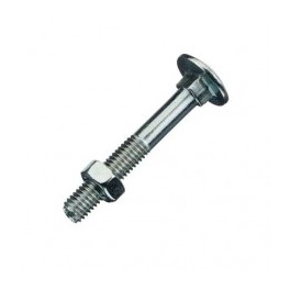 Slotbout +Moer M8x25mm
