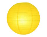 lampion geel/oranje 28 cm met print