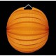 lampion geel/oranje 28 cm met print