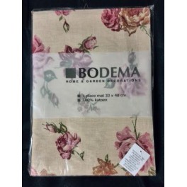 Bodema Placemate Roos 100% Katoen 33x48cm