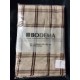 Bodema Tafelkleed Ruit. Ecru met bruin.100% Katoen 150x250cm