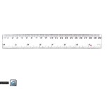 Lineaal 20cmx8inch Transparant 