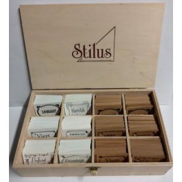 Kistje met Kadokaartjes  1000 stuks Stilus