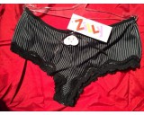 Slip Zilly Zwart met Wit streepje maat M