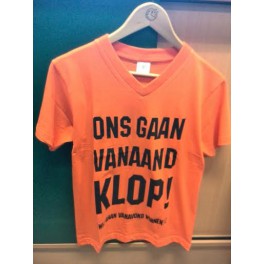 T-Shirt Oranje : ONS GAAN VANAVOND KLOP !