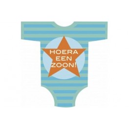 Huldebord Hoera een Zoon