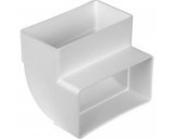 Bocht 90 graden Kunststof  Ventilatiekanaal 110x54mm