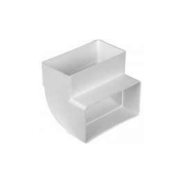 Bocht 90 graden Kunststof  Ventilatiekanaal 110x54mm