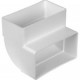 Bocht 90 graden Kunststof  Ventilatiekanaal 110x54mm