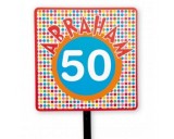 Tuinbord Abraham 50 Jaar