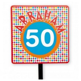 Tuinbord Abraham 50 Jaar