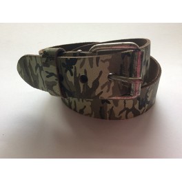 Riem Leer Army Groen 63-81 cm