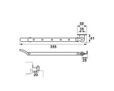 Raamuitzetter Axa RVS 300mm