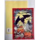 Halloween wenskaarten dubbel + enveloppe