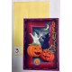 Halloween wenskaarten dubbel + enveloppe