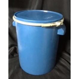 Voorraad Vat Afsluitbaar Blauw 30x37cm