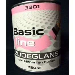 Basicline Zijdeglans kleur 3301 (roze)