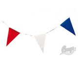 Vlaggenlijn rood/wit/blauw 10 mtr.