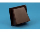 Nedco gevelklep 100 mm bruin