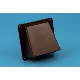 Nedco gevelklep 100 mm bruin