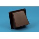 Nedco gevelklep 100 mm bruin