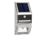 Solar tuinwandlamp RVS + PIR