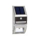 Solar tuinwandlamp RVS + PIR
