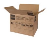 Verhuis/opberg doos 36 liter 40 x 30 x 30 cm. met handvaten