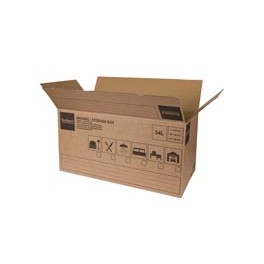 Verhuis/opberg doos 54 liter 60 x30 x 30 cm. met handvaten