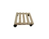 Plantentrolley hout 30 x 30 cm.