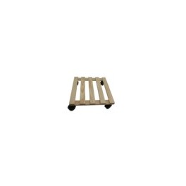 Plantentrolley hout 30 x 30 cm.