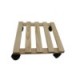 Plantentrolley hout 30 x 30 cm.