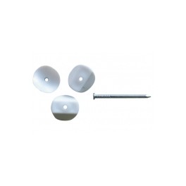 Homefix Golfplaatnagel + kap wit 100ST.