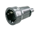 Contrastekker RA PVC 10/16A zwart