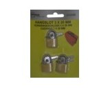 Hangslotjes 3 stuks 20mm