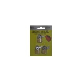 Hangslotjes 3 stuks 20mm