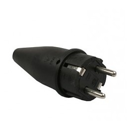 Stekker 10/16 Amp. rubber RA