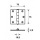 Axa scharnier 1103-24-23 E, 2 x 3 schroefgaten, 76 x 76 mm, verzinkt