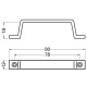 Hermeta Handgreep Wit 90mm 4203-79