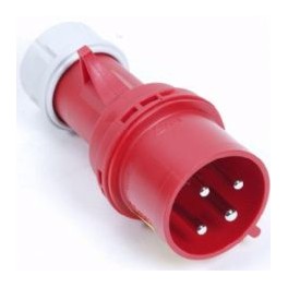 CEE stekker 32A 4-polig rood