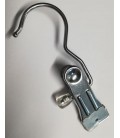 Knijper met ophanghaak - 120 mm glansverzinkt